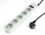 Gembird Surge protector 5 sockets 1, 8m White