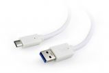 Gembird USB 3.0 AM to Type-C cable 1m White