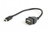 Gembird USB OTG AF to Mini-BM cable 0, 15m Black
