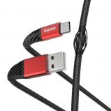 Hama EXTREME USB TYPE-C 1, 5m Black/Red