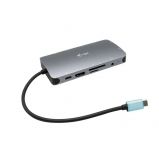 I-TEC USB-C Travel Nano Dock HDMI/VGA with LAN+Power Delivery 100W Grey