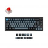 Keychron Q2 Pro QMK Custom RGB Banana Red Mechanical Keyboard Carbon Black UK
