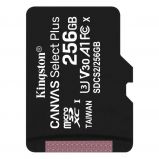 Kingston 256GB microSDXC Canvas Select Plus 100R A1 C10 Card adapter nlkl