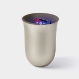 Lexon Oblio 10W Wireless charging station with built-in UV sanitizer Gold
