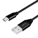 Logilink CU0143 USB 2.0 cable USB-A/M to Micro-USB/M (90) 0, 3m Black