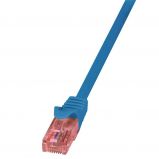 Logilink Patch Cable Cat.6 U/UTP PrimeLine 0, 5m Blue