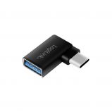 Logilink USB 3.2 Gen1 Type-C adapter C/M to USB-A/F 90 angled Black