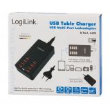 Logilink USB Table Charger 8x USB port