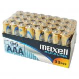 Maxell alkli ceruza elem (AAA) 32db/csomag