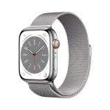  Apple Watch S8 CELL 45mm Silver S.Steel Case/Silver Loop