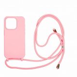 Mobile Origin Lanyard Case iPhone 15 Pro Pink
