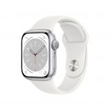  Apple Watch S8 GPS 41mm Silver Alu.Case/White Sp.Band