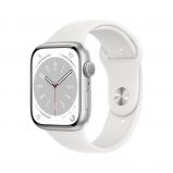  Apple Watch S8 GPS 45mm Silver Alu.Case/White Sp.Band
