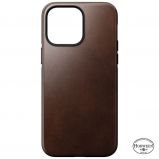 Nomad Modern Leather MagSafe Case,  brown - iPhone 14 Pro Max