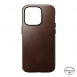 Nomad Modern Leather MagSafe Case,  brown - iPhone 14 Pro