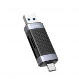 Orico TF+SD Dual Port USB2.0 Dual Head Card Reader