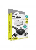 Port Designs USB-C 2x4K Office Docking Station Black