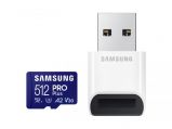 Samsung 512GB microSDXC Pro Plus Class10 U3 A2 V30 adapter nlkl