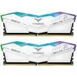 TeamGroup 32GB DDR5 6000MHz Kit(2x16GB) T-Force Delta RGB White