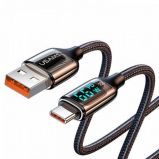 Usams U78 Type-C Digital Display 6A Fast Charging & Data Cable 1, 2m Black