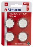 Verbatim CR2430 Ltium Elem 4db/csomag