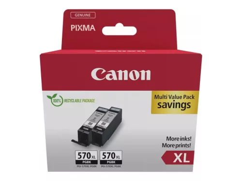 Canon PGI-570XL Twin pack 2x Black Eredeti Tintapatron