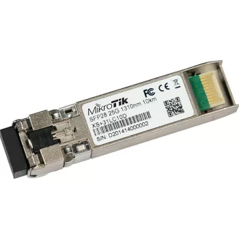   Mikrotik XS+31LC10D A combined 1.25G SFP, 10G SFP+ and 25G SFP28 module