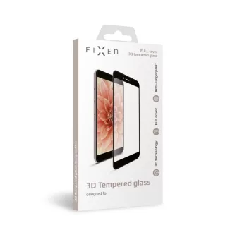   FIXED teljes kijelzős üvegfólia Apple iPhone 6/6S/7/8/SE (2020) telefonokhoz, fekete