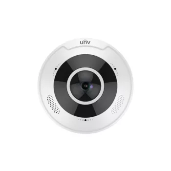   Uniview Pro 4K (12MP) halszem dómkamera, 1.8mm fix objektívvel, mikrofonnal és hangszóróval