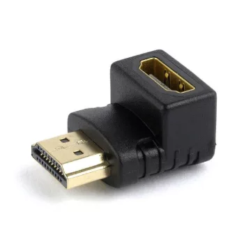   Gembird A-HDMI90-FML HDMI right angle adapter 90° downwards Black