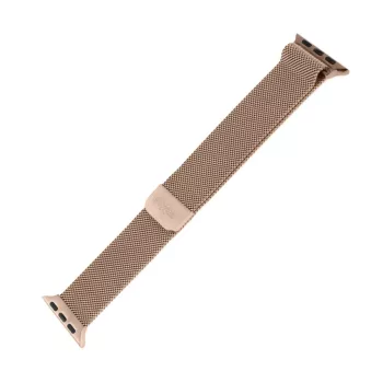   FIXED szíj rozsdamentes hálóval Apple Watch 38/40mm órához, rose gold