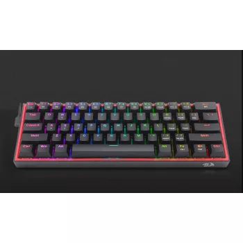   Redragon Fizz Pro black, wired&2.4G&BT mechanical Keyboard, RGB, blue switch Black HU