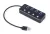 Gembird UHB-U3P4P-01 4-portos USB3.1 HUB Black