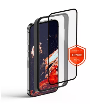   FIXED Prémium Armor edzett üvegvédelem Apple iPhone 14 Pro Max-hoz, fekete