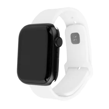   FIXED szilikon óraszíj Apple Watch 42/44/45mm-es okosórákhoz, fehér, FIXSST2-434-WH