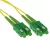 ACT LSZH Singlemode 9/125 OS2 fiber patch cable duplex with SC/APC connectors 0,5m Yellow
