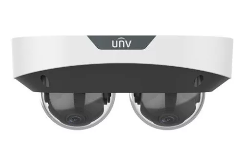 Uniview 2x2MP kétlencsés Multiview dómkamera, 2x4mm-es objektívvel, 2db beépített mikrofonnal