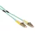 ACT Multimode 50/125 OM3 duplex ruggedized fiber cable with LC connectors 50m Blue
