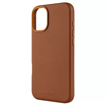  FIXED MagLeather telefontok MagSafe támogatással az Apple iPhone 16 Plus készülékhez, barna