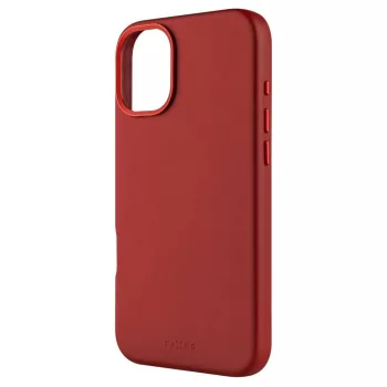   FIXED MagLeather telefontok MagSafe támogatással az Apple iPhone 16 Plus készülékhez, piros