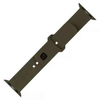   FIXED szilikon sportos óraszíj Apple Watch 38/40/41mm-es okosórákhoz, oliva