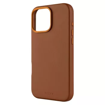   FIXED MagLeather telefontok MagSafe támogatással Apple iPhone 16 Pro Max készülékhez, barna