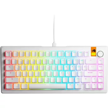  Glorious GMMK 3 HE 75% Prebuilt RGB Mechanical Gaming Keyboard White UK