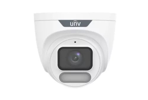 Uniview Easystar Colorhunter 2MP OwlView Wise-ISP turret dómkamera, 4mm fix objektívvel, mikrofonnal