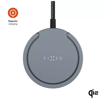 FIXED Wireless töltő Magsafe támogatással, szürke