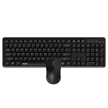   Rapoo 8150M Silent Multi-mode Wireless Bluetooth Keyboard Combo Black HU