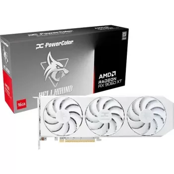 PowerColor RX9060 XT 16GB DDR6 Hellhound Spectal White OC