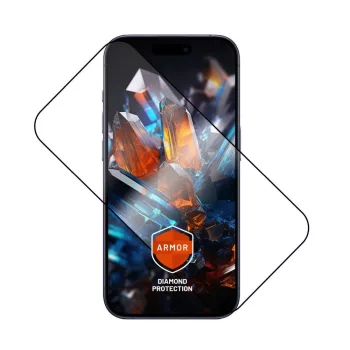   FIXED Armor Ultra tartós edzett üveg Apple iPhone 17 Pro készülékhez, fekete