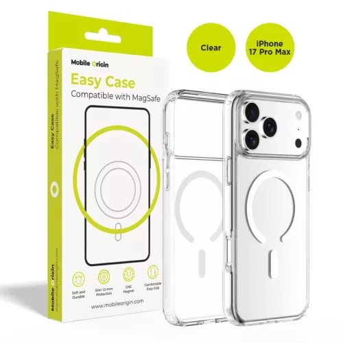 Mobile Origin Hybrid MagSafe Case for iPhone 17 Pro Max Clear