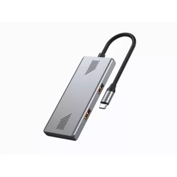 Gembird 4-portos USB3.2 HUB Silver